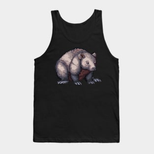 Wombat in Pixel Form Tank Top